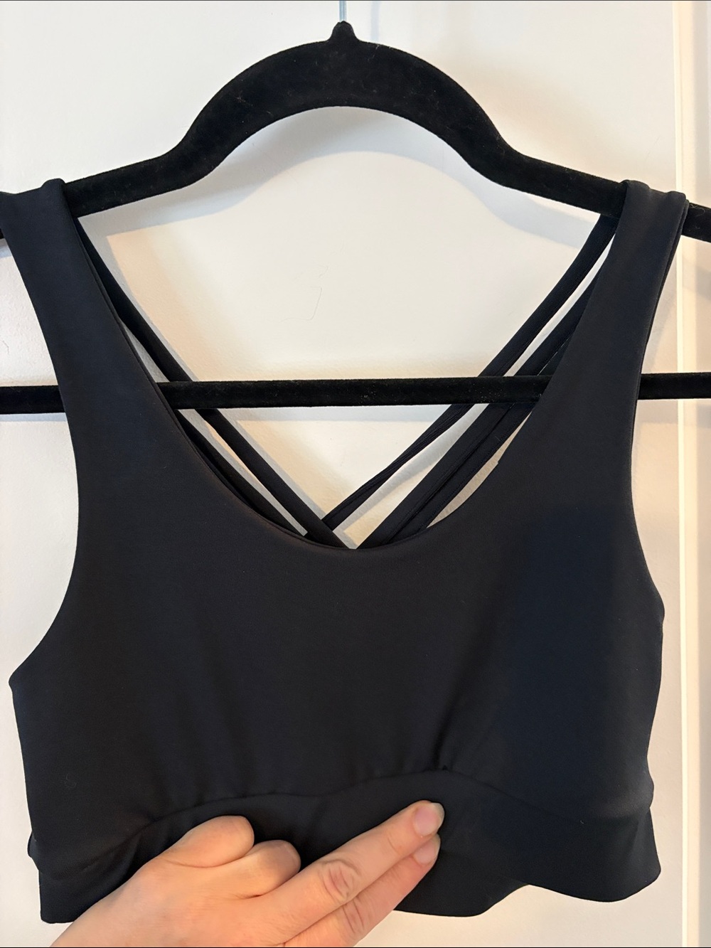 Brio Soul by Chayle Women's Black Strappy double layered Sports Bra